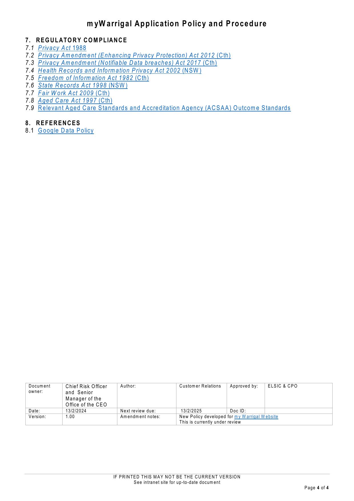 0324_1. myWarrigal App Policy and Procedure-4