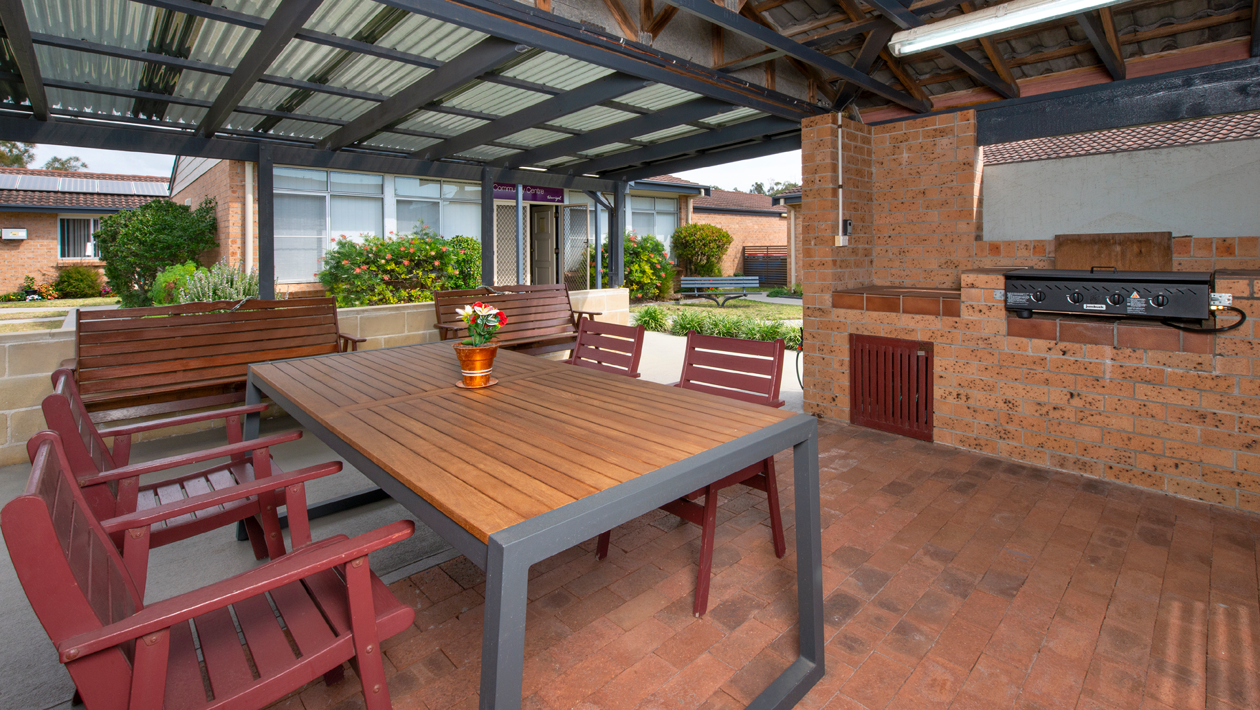 BBQ area for residents