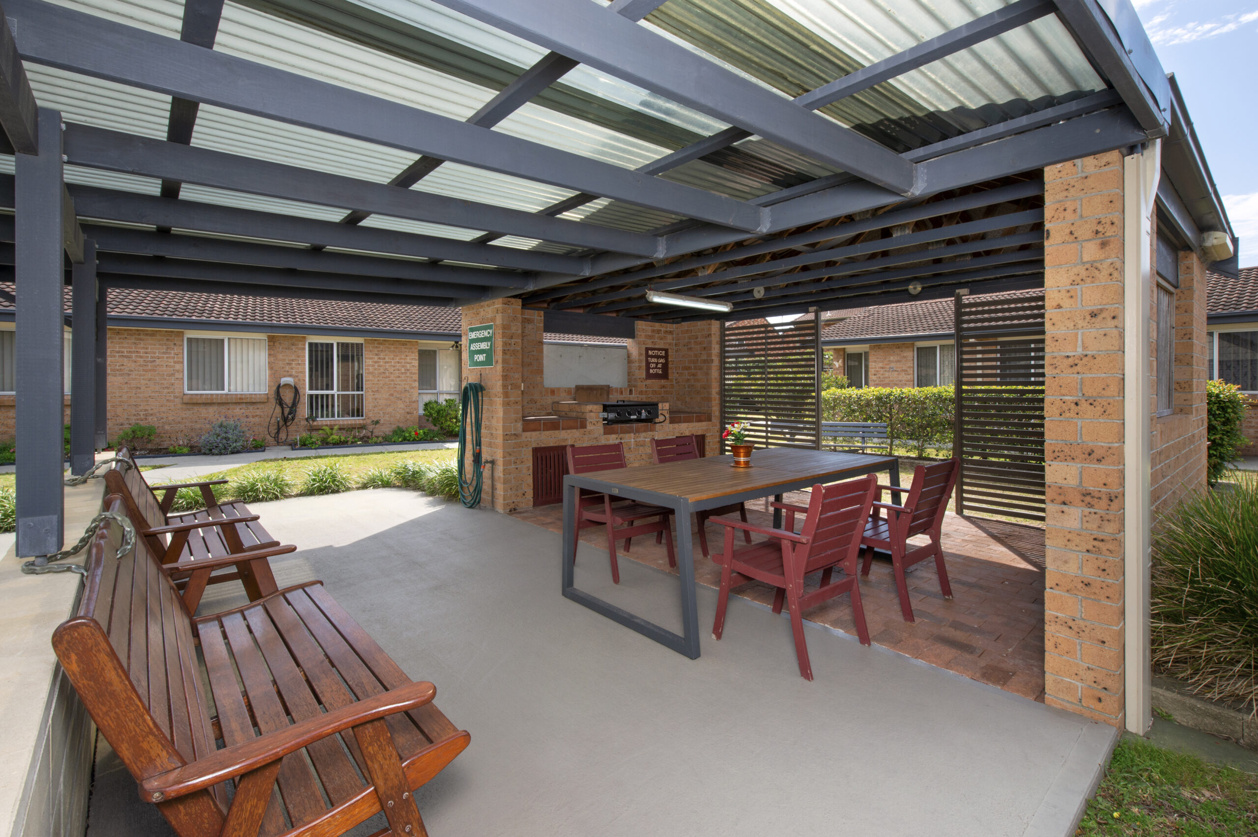 BBQ area at Warrigal Lake Illawarra Community Village
