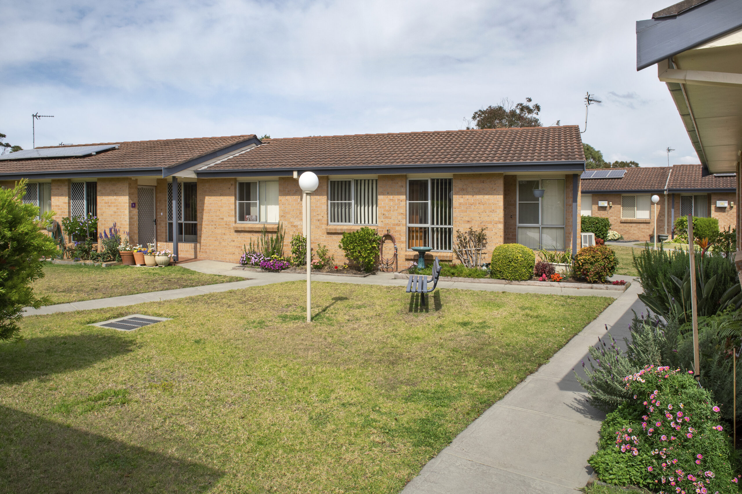 Garden area at Warrigal Lake Illawarra Community Village