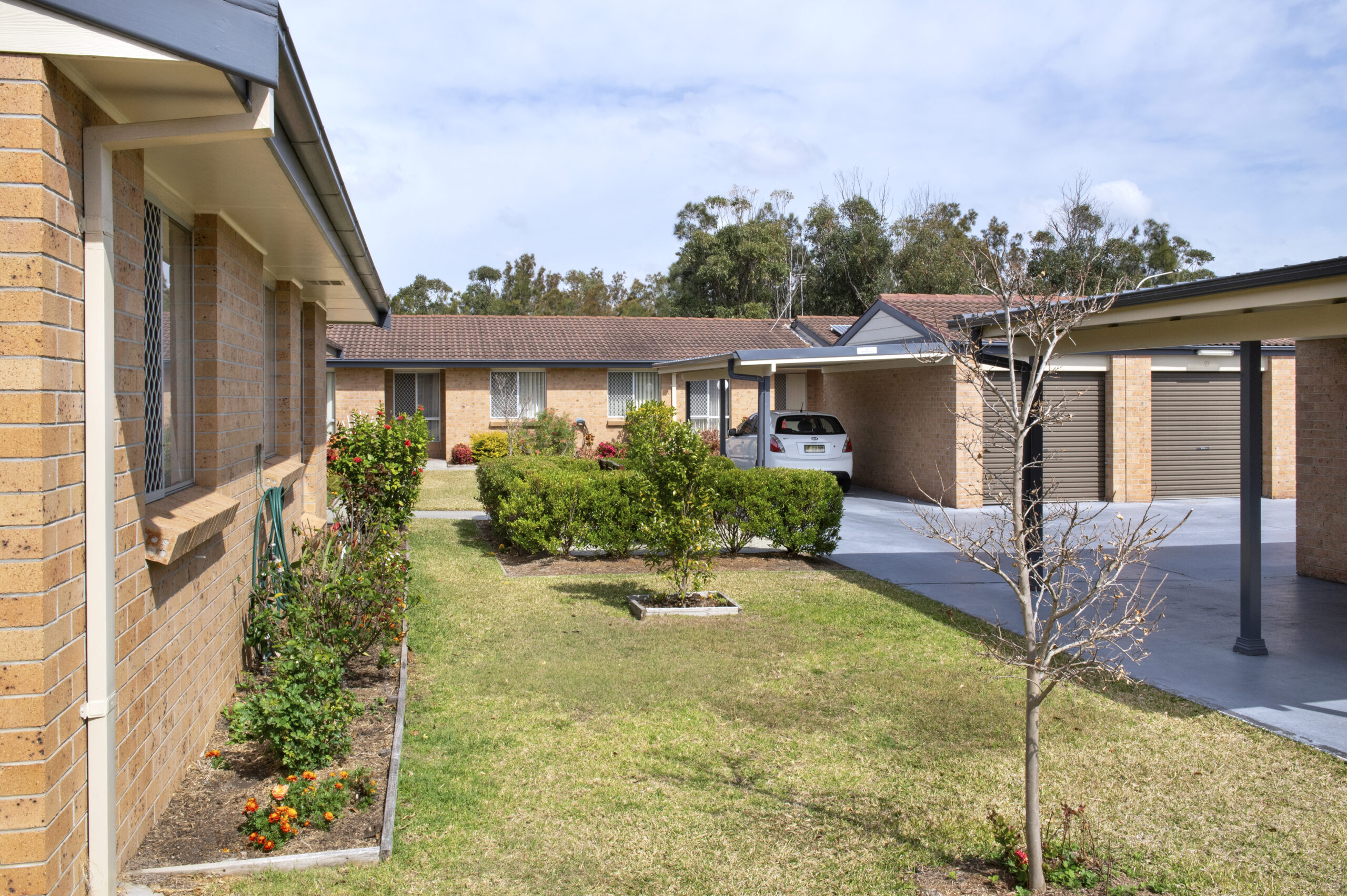 Garden area at Warrigal Lake Illawarra Community Village