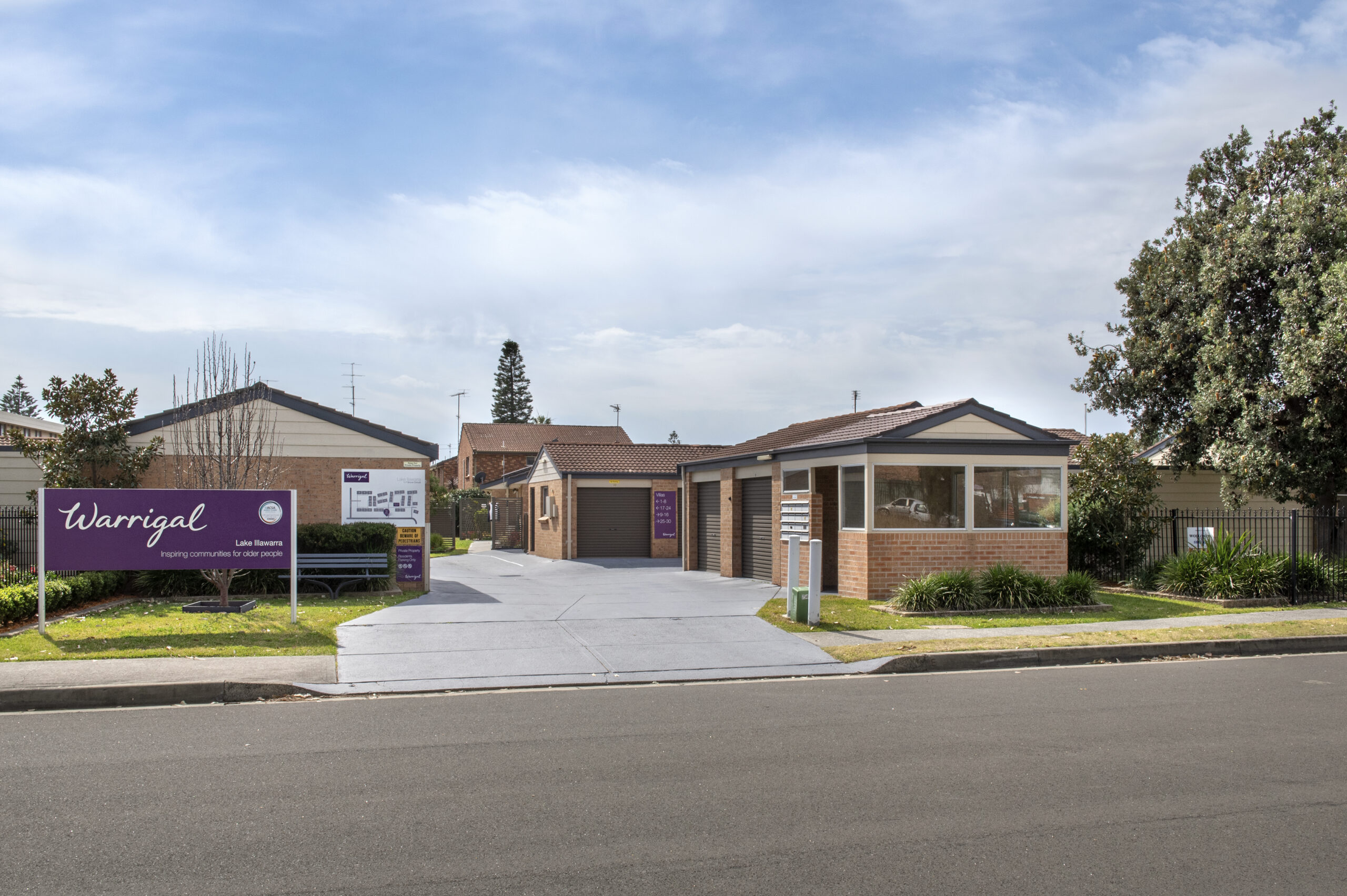 Entry to Warrigal Lake Illawarra Community Village