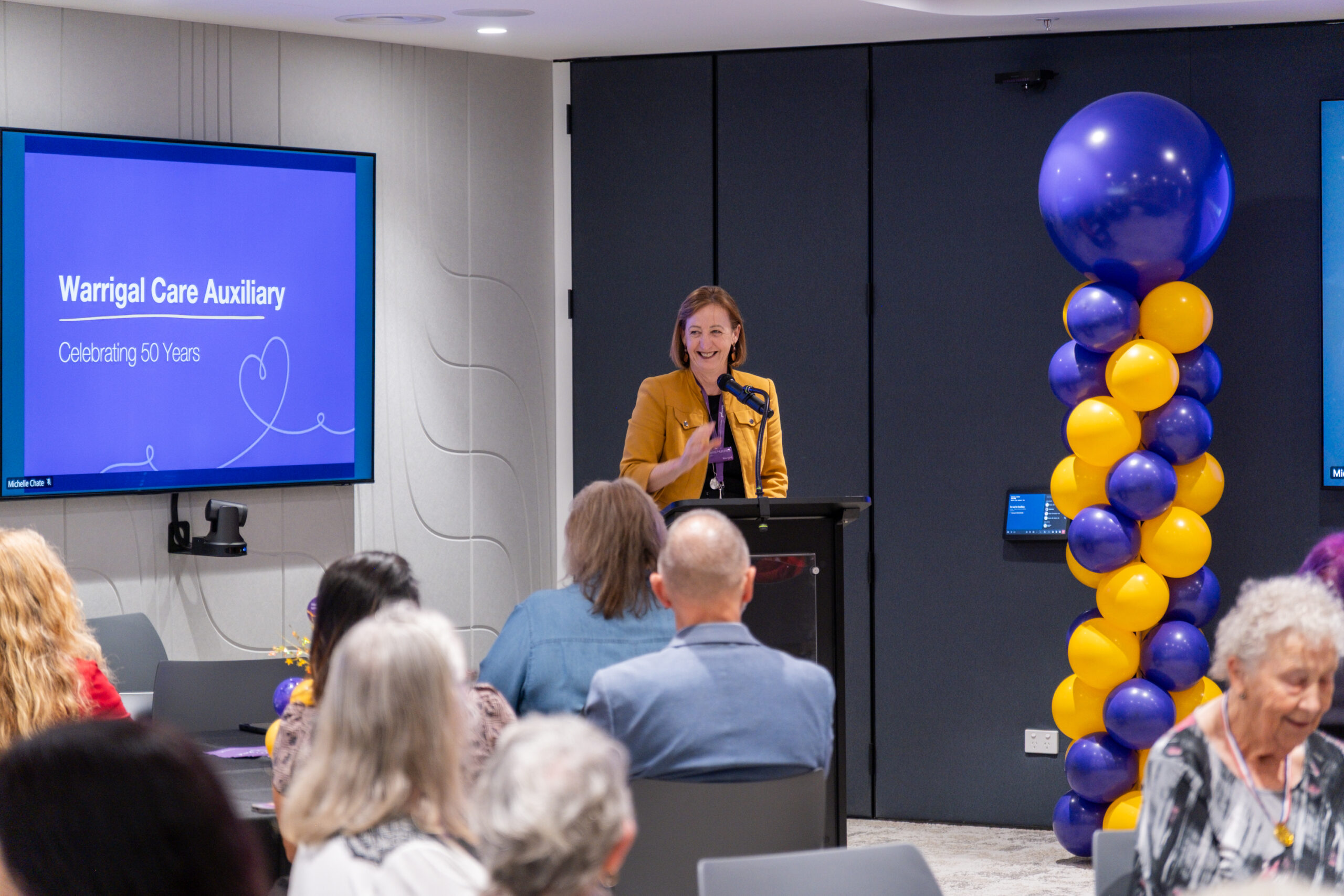 Warrigal CEO Jenni Hutchins opens Auxiliary event