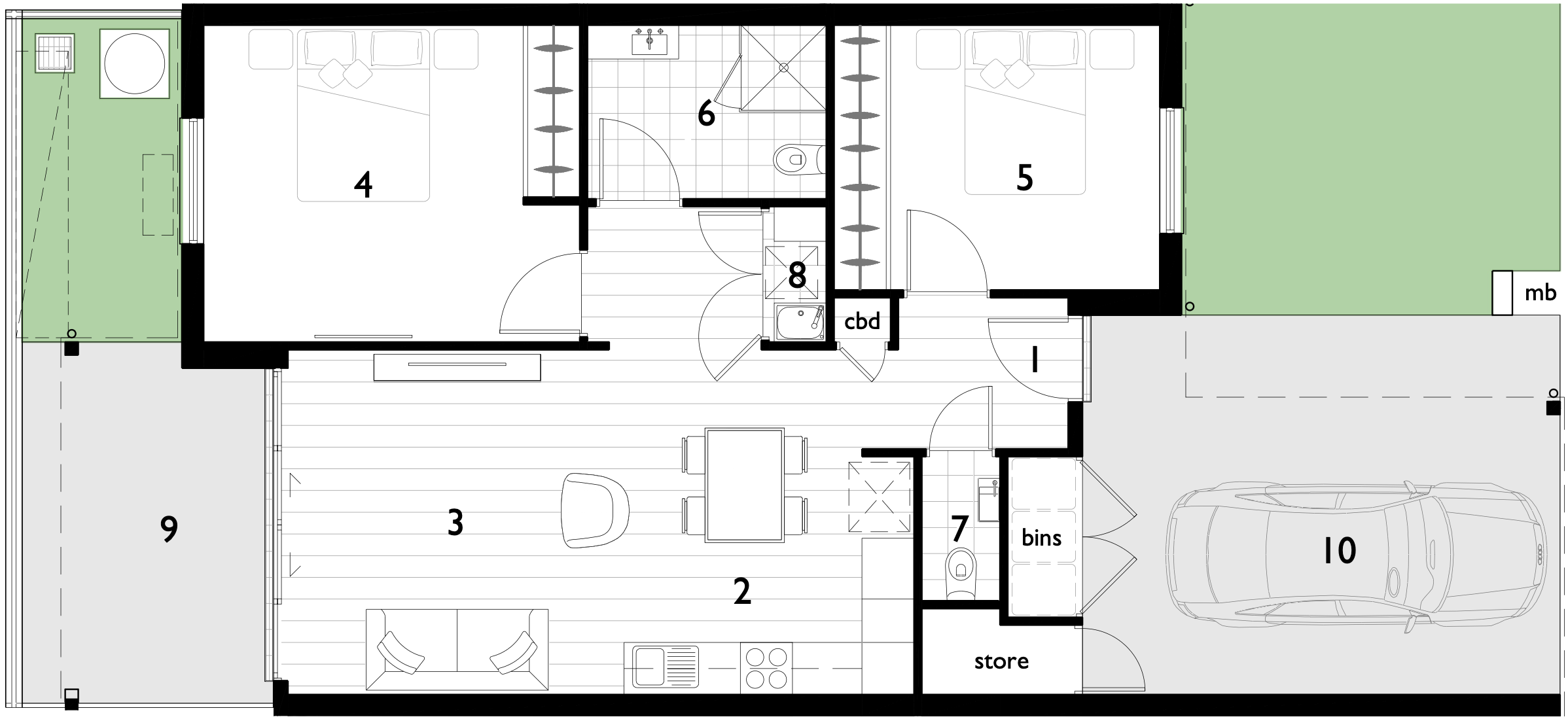 Floor Plan 1 Lake South