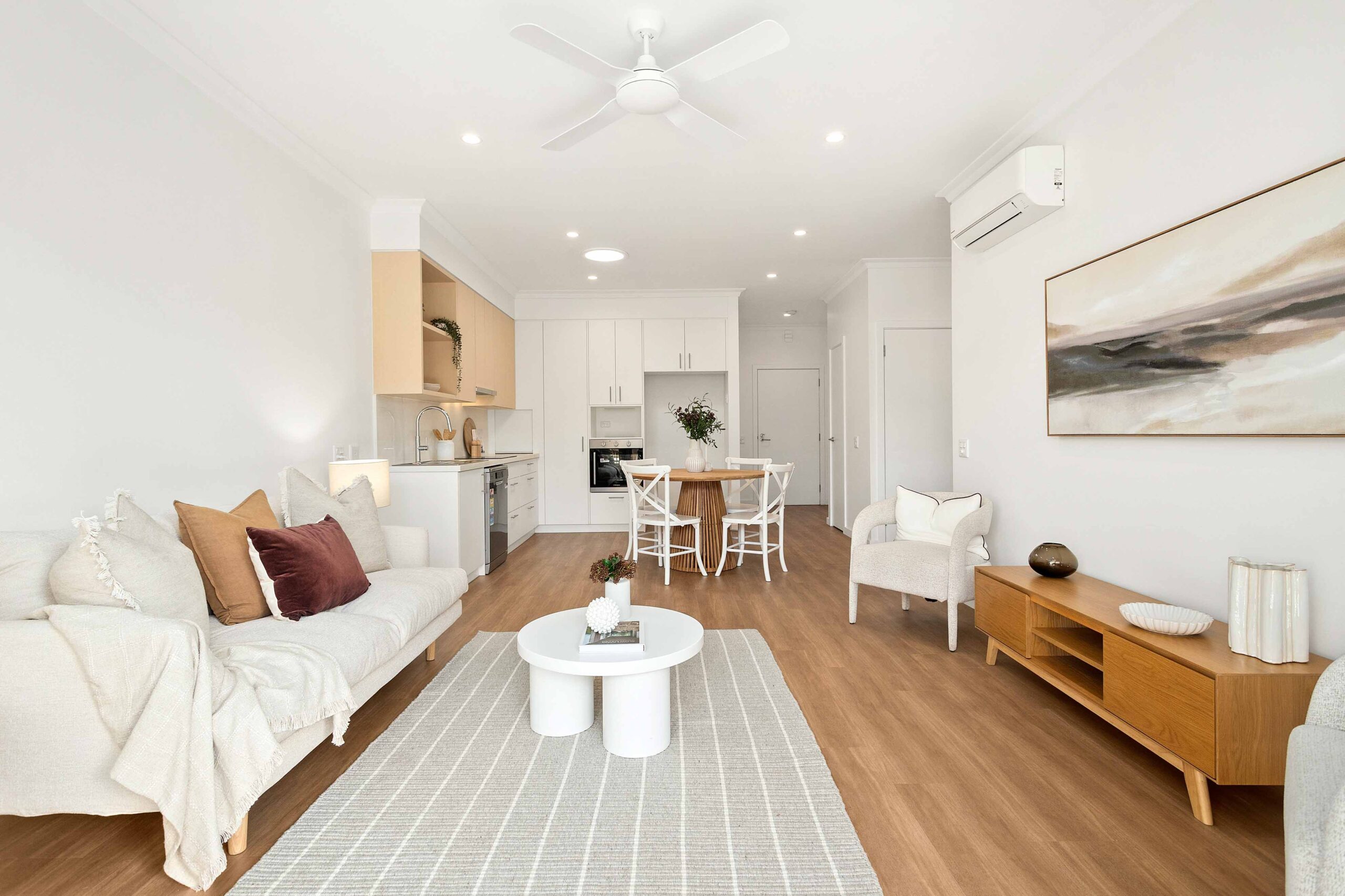 Interior of Warrigal Lake South villa shown