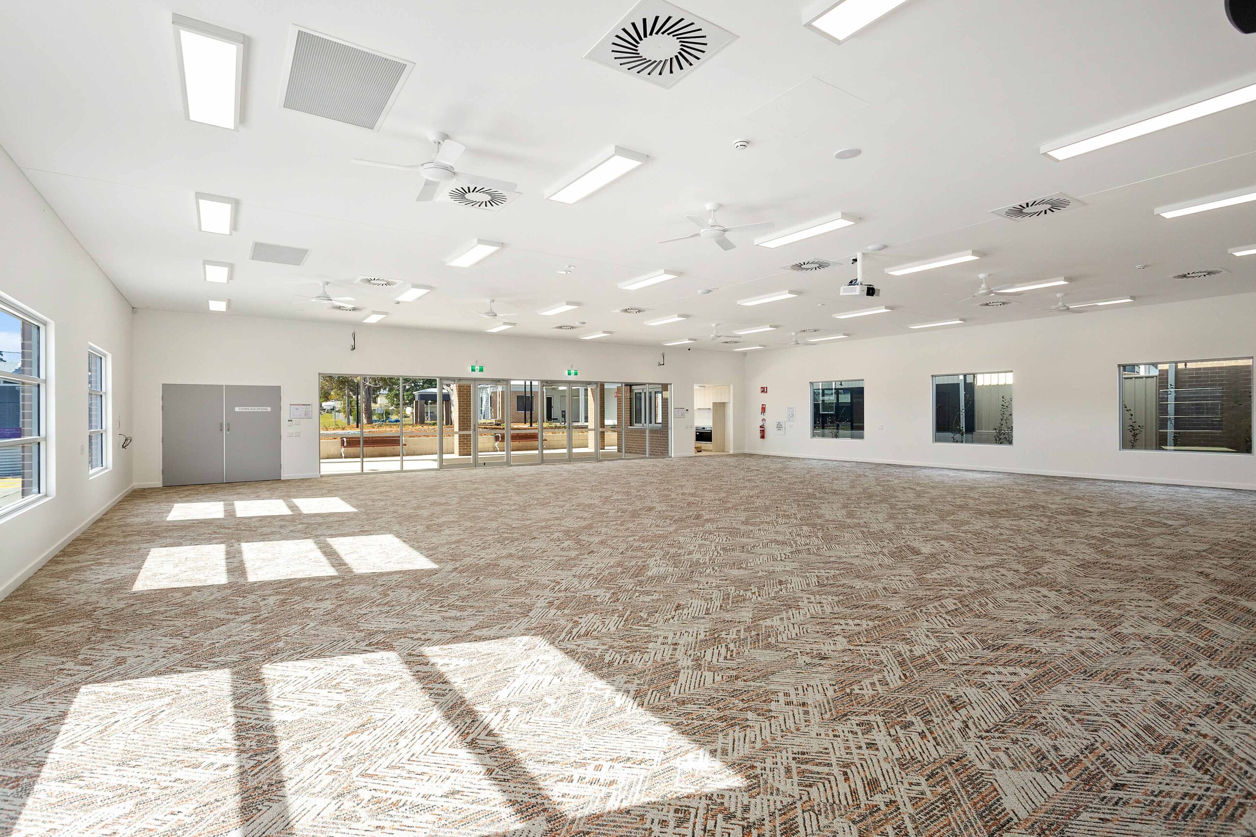 inside of community hub at Warrigal Lake south shown